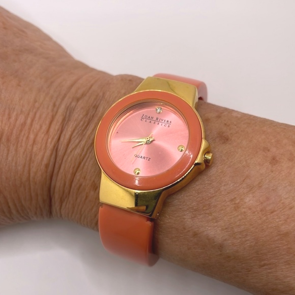 Joan Rivers Classics Open Cuff Hinged Band Watch